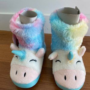 Brand New * Girls Toddler Size 9-10 Unicorn Slippers